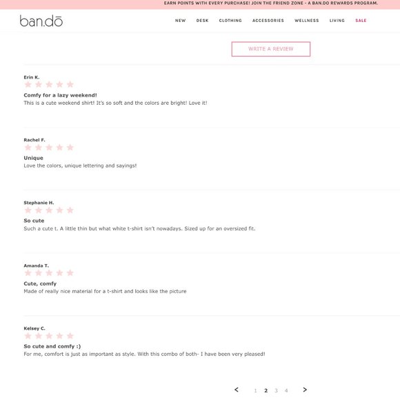 🌸 ban.do Lounge Town 100% Cotton Slub Jersey Tee NWT - Picture 4 of 7